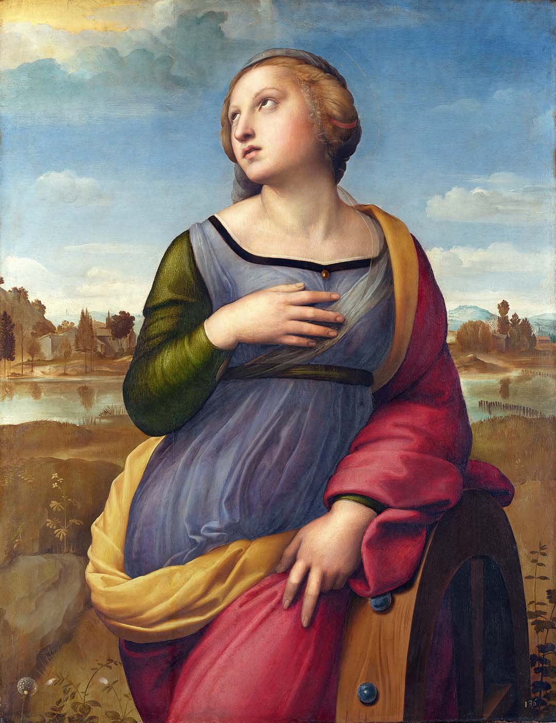 Saint Catherine of Alexandria | Paper