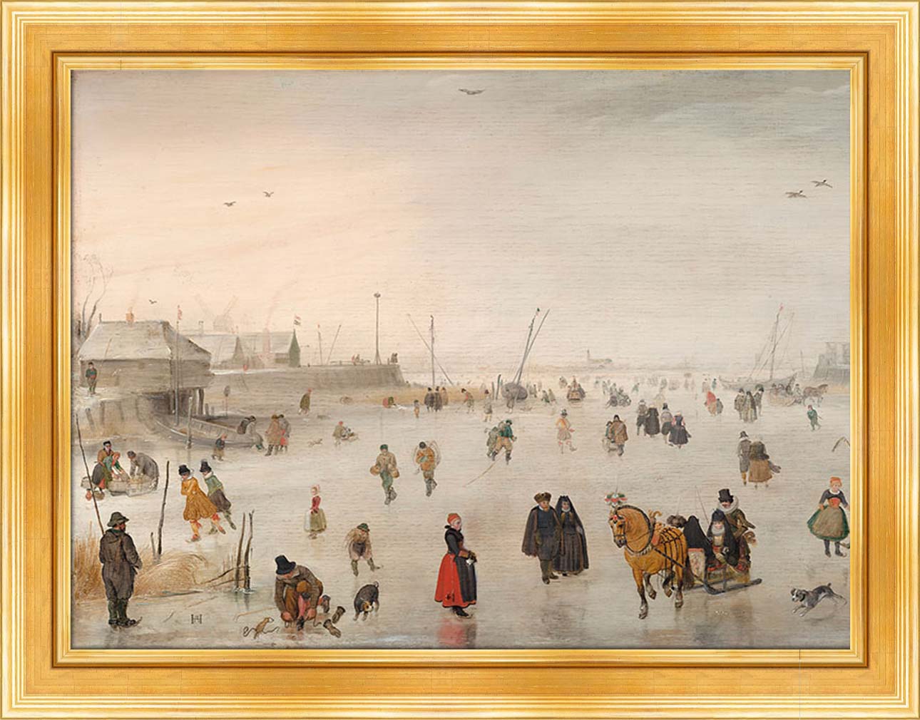 A Scene on the Ice | Paper