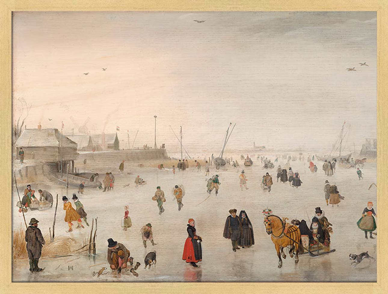A Scene on the Ice | Paper