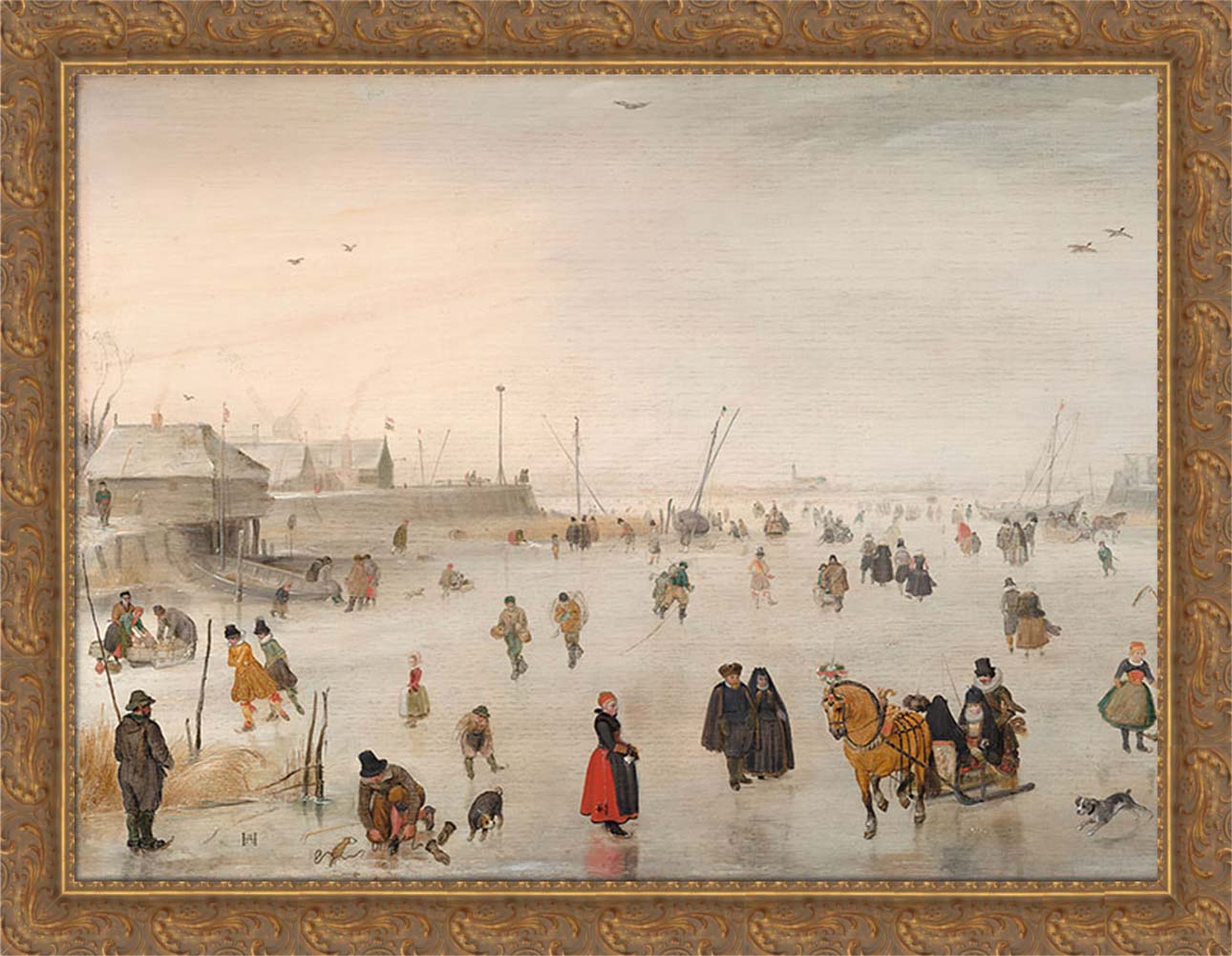 A Scene on the Ice | Paper