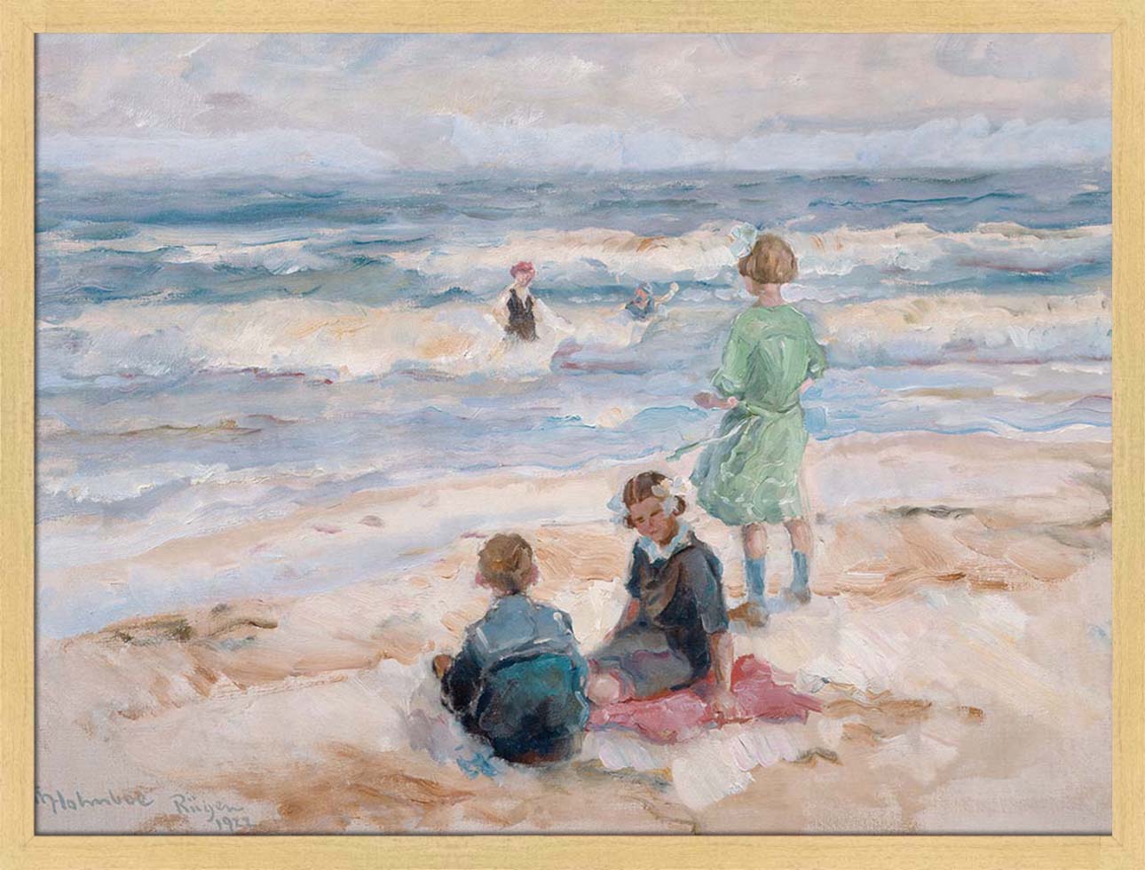 Children by the Sea | Paper