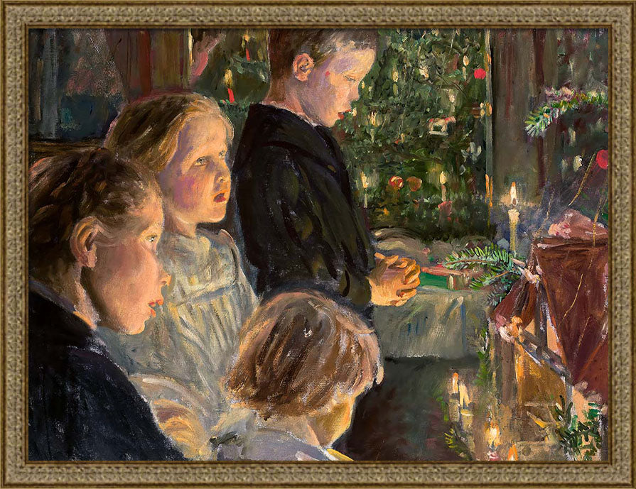 Children by the Christmas Tree | Paper
