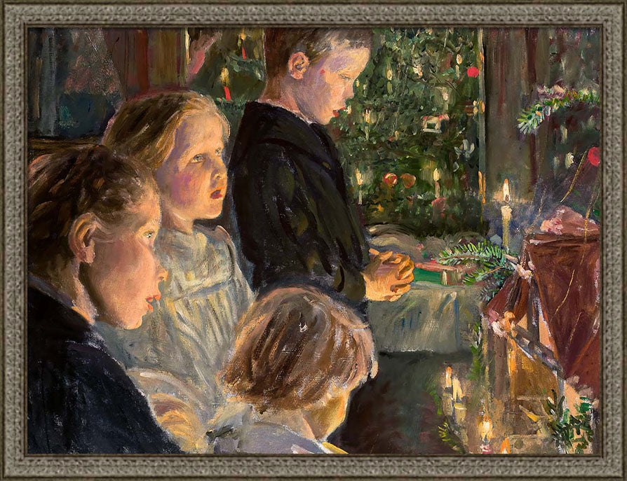 Children by the Christmas Tree | Paper