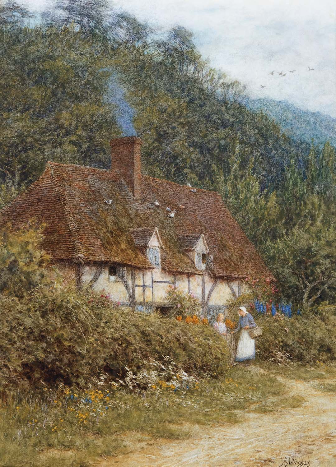 A Cottage Near Witley | Paper