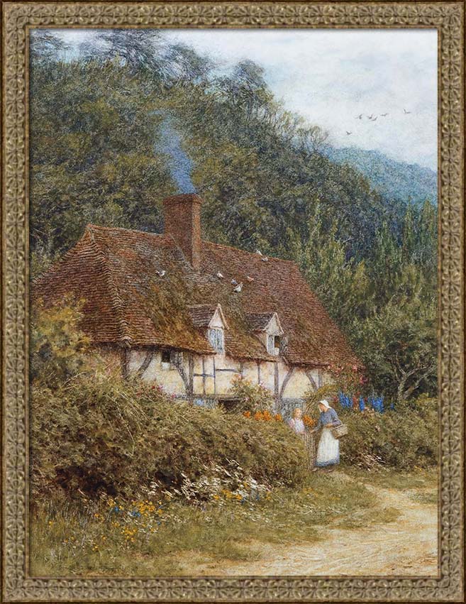 A Cottage Near Witley | Paper
