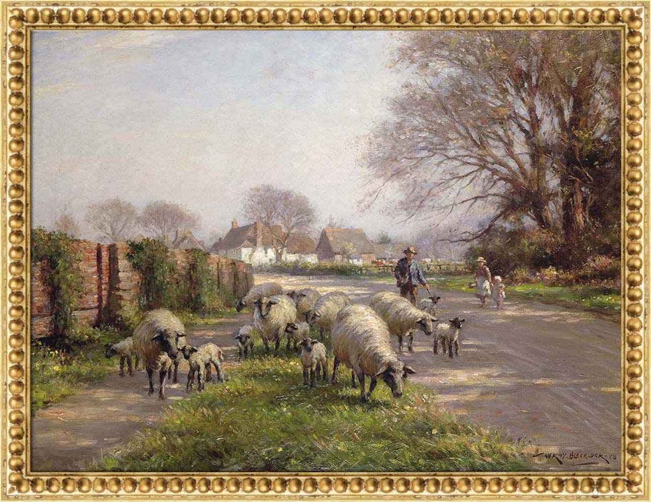 Country Lane with Sheep | Paper