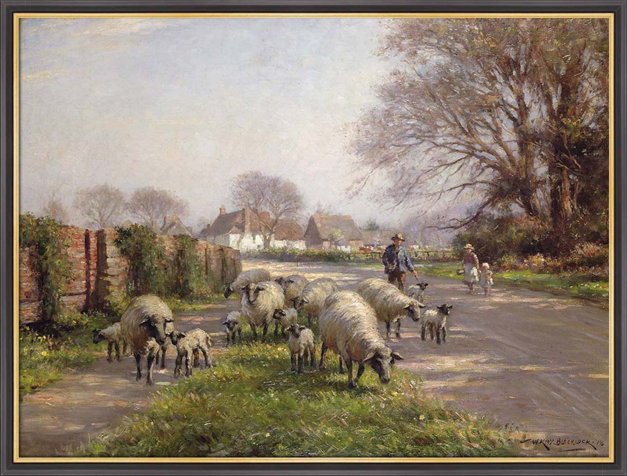 Country Lane with Sheep | Paper