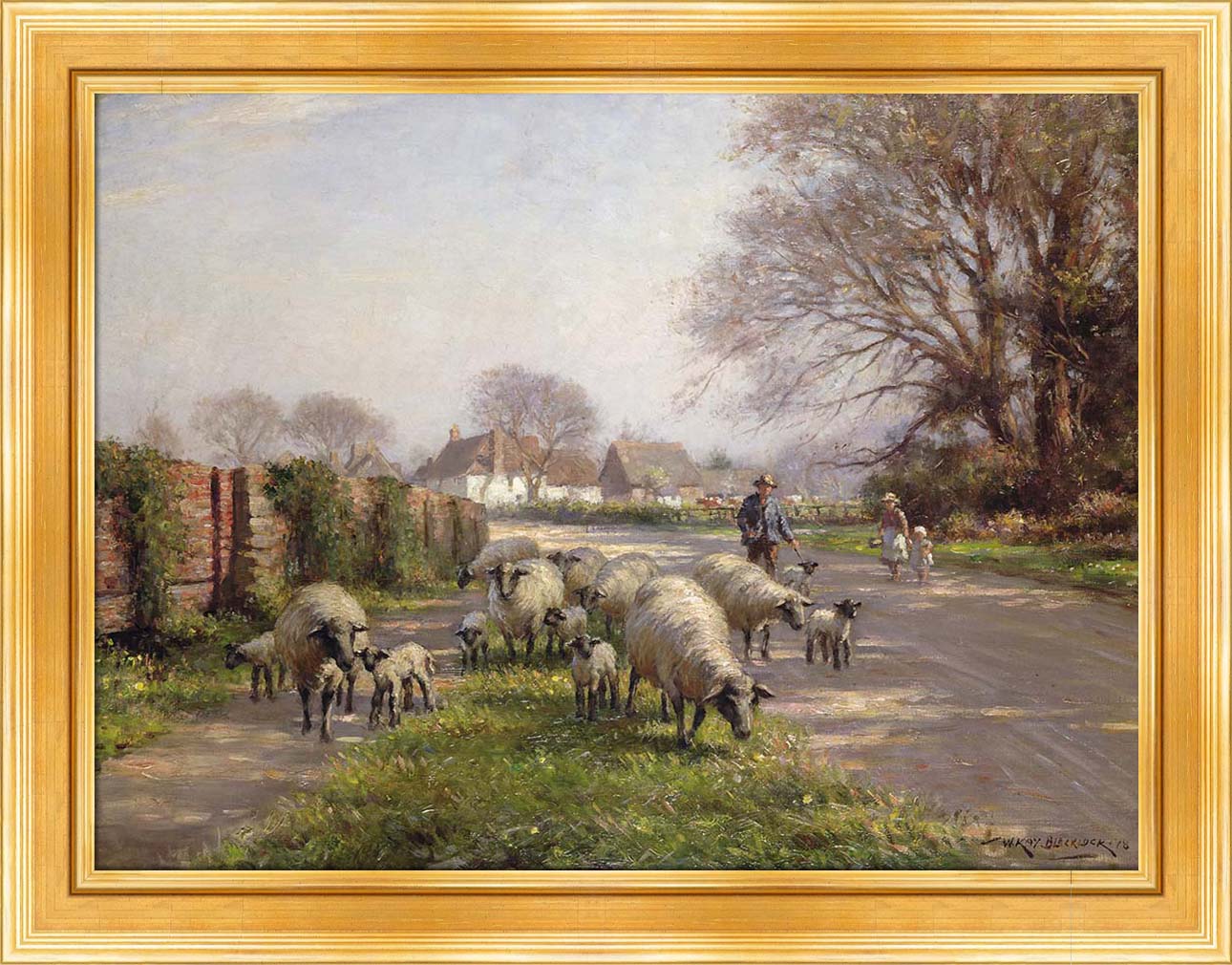 Country Lane with Sheep | Paper