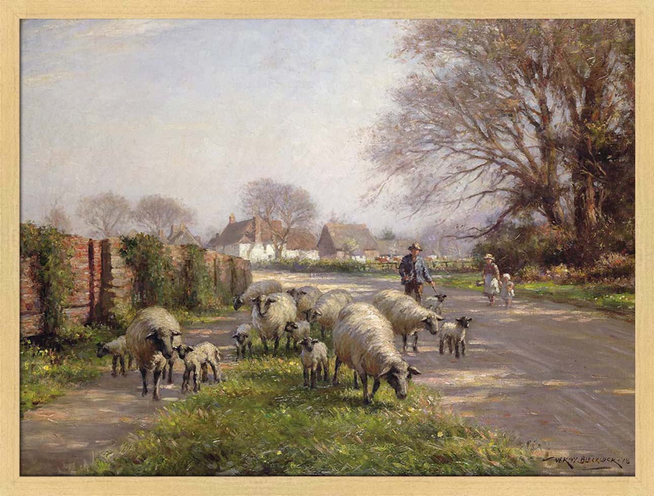 Country Lane with Sheep | Paper