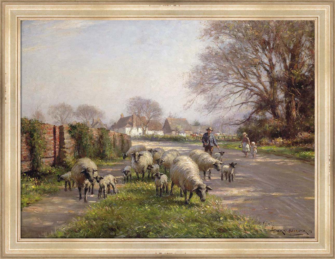 Country Lane with Sheep | Paper