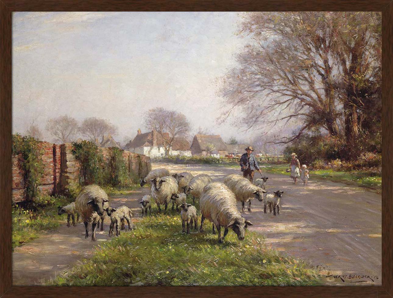 Country Lane with Sheep | Paper
