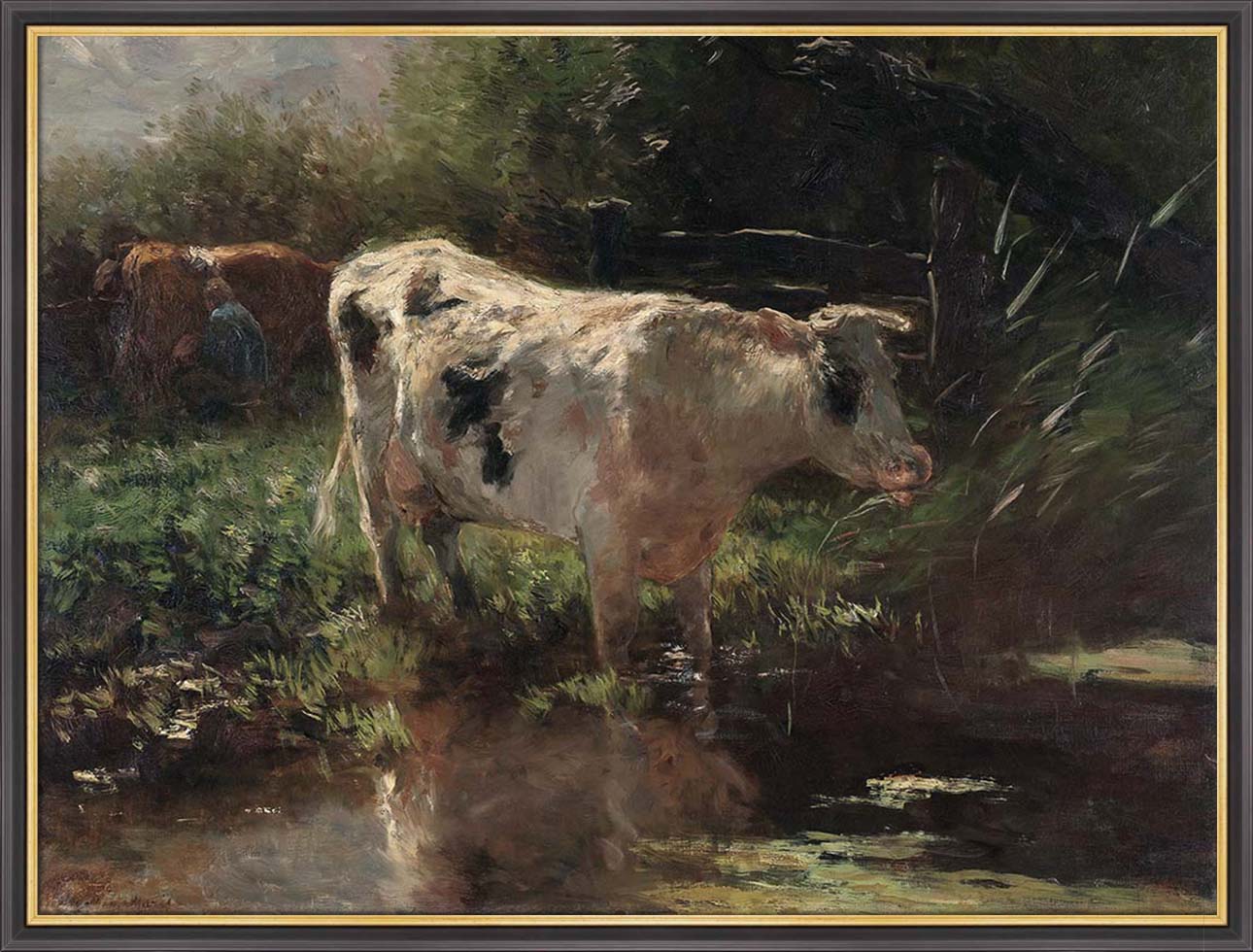 Cow on the Ditch Side | Paper