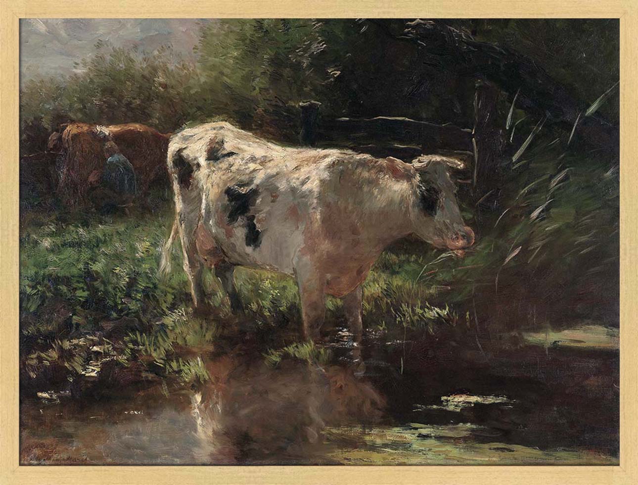 Cow on the Ditch Side | Paper