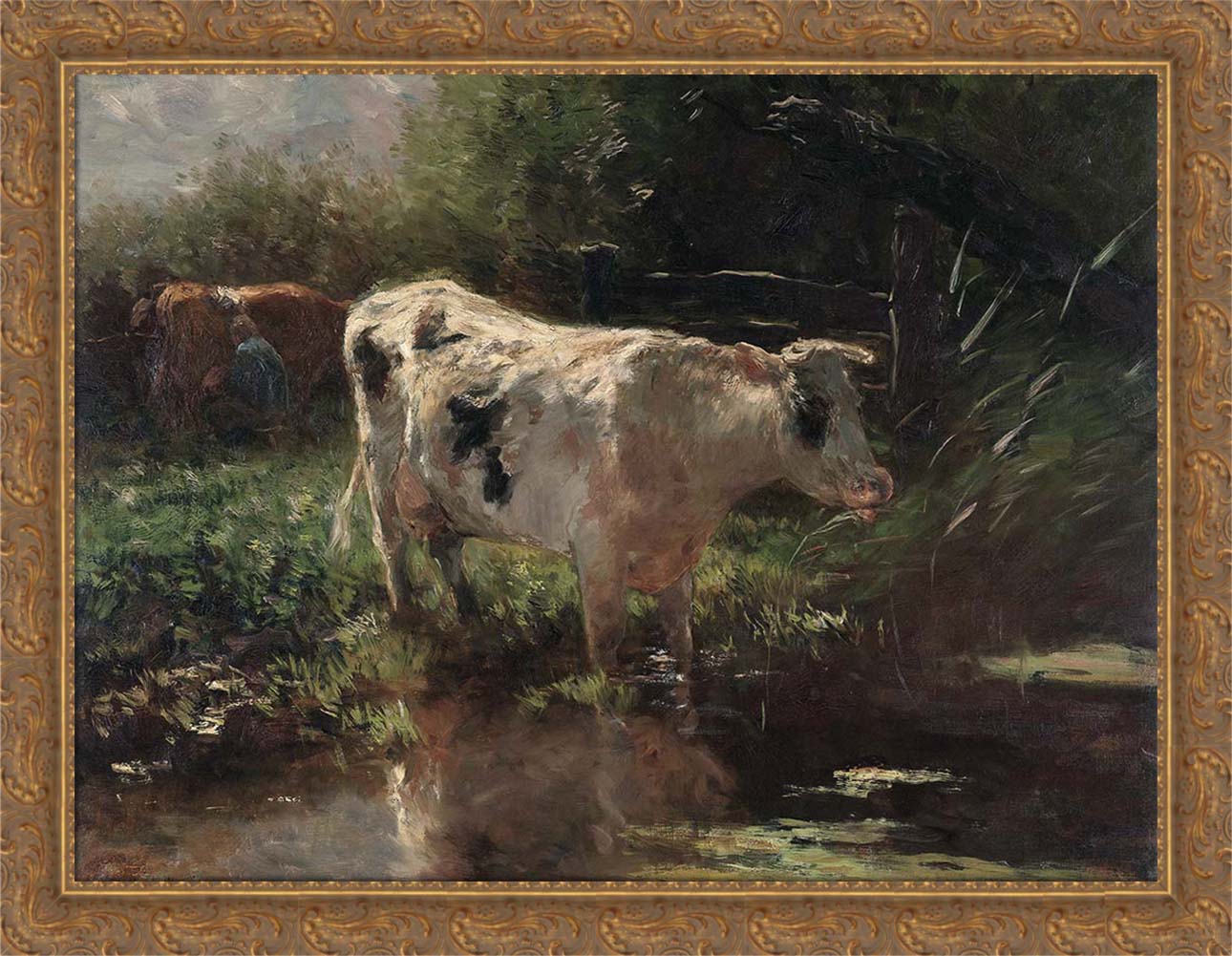 Cow on the Ditch Side | Paper