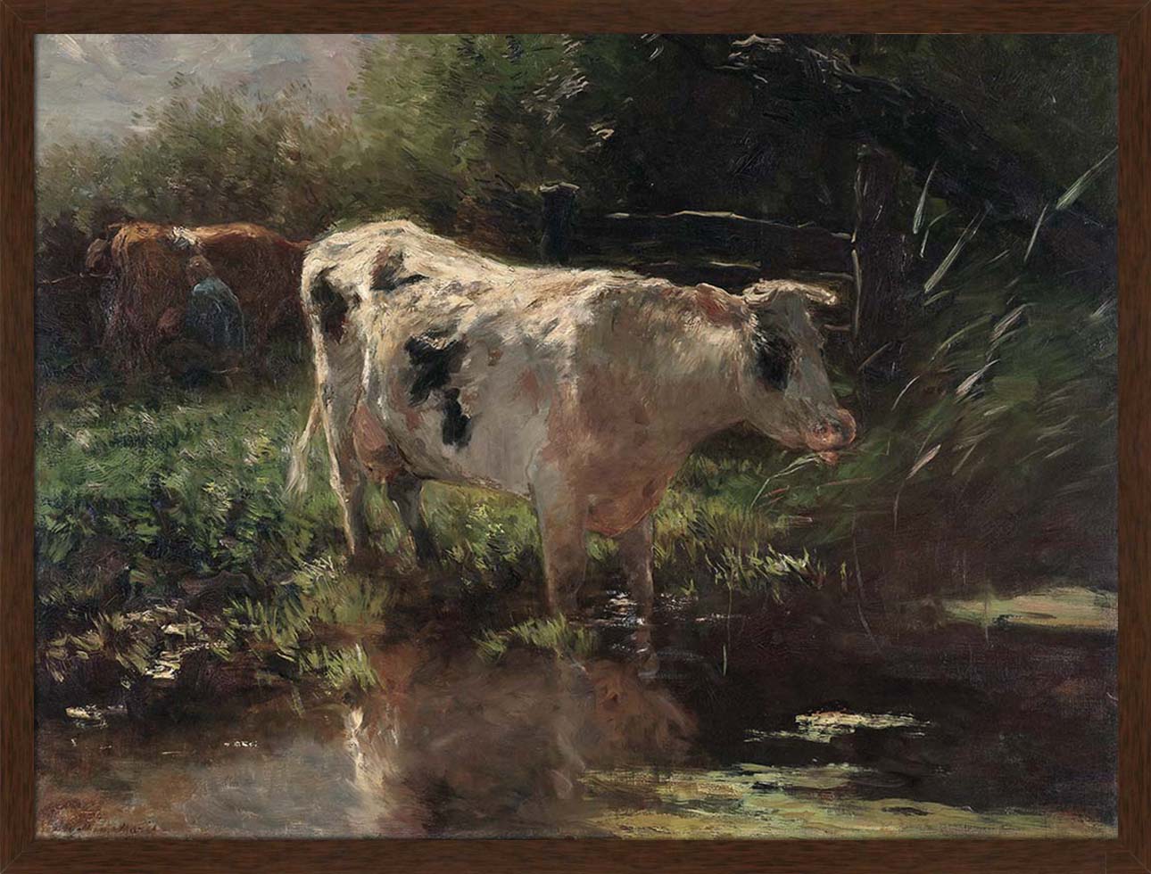 Cow on the Ditch Side | Paper