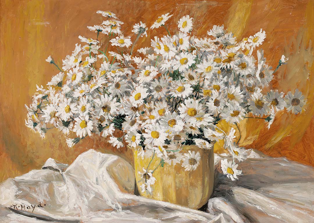 Daisies in a Yellow Pot | Paper