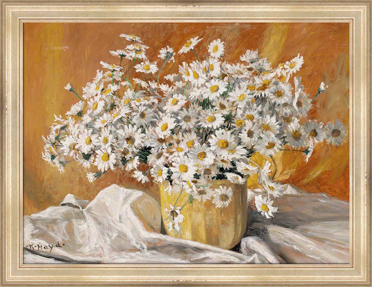 Daisies in a Yellow Pot | Paper
