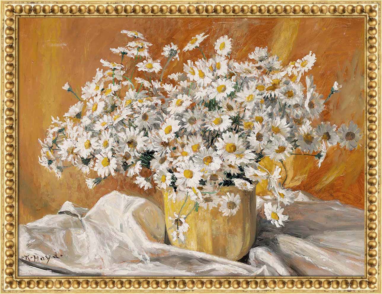 Daisies in a Yellow Pot | Paper