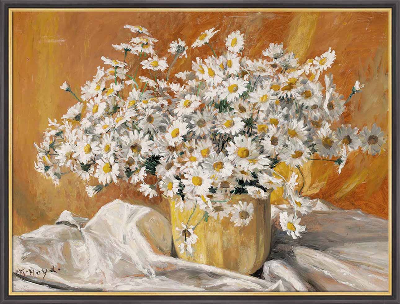 Daisies in a Yellow Pot | Paper