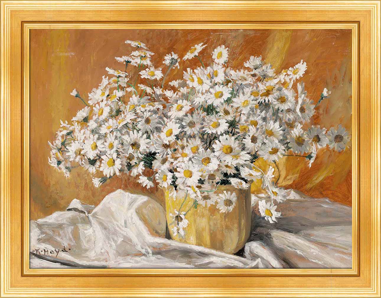 Daisies in a Yellow Pot | Paper