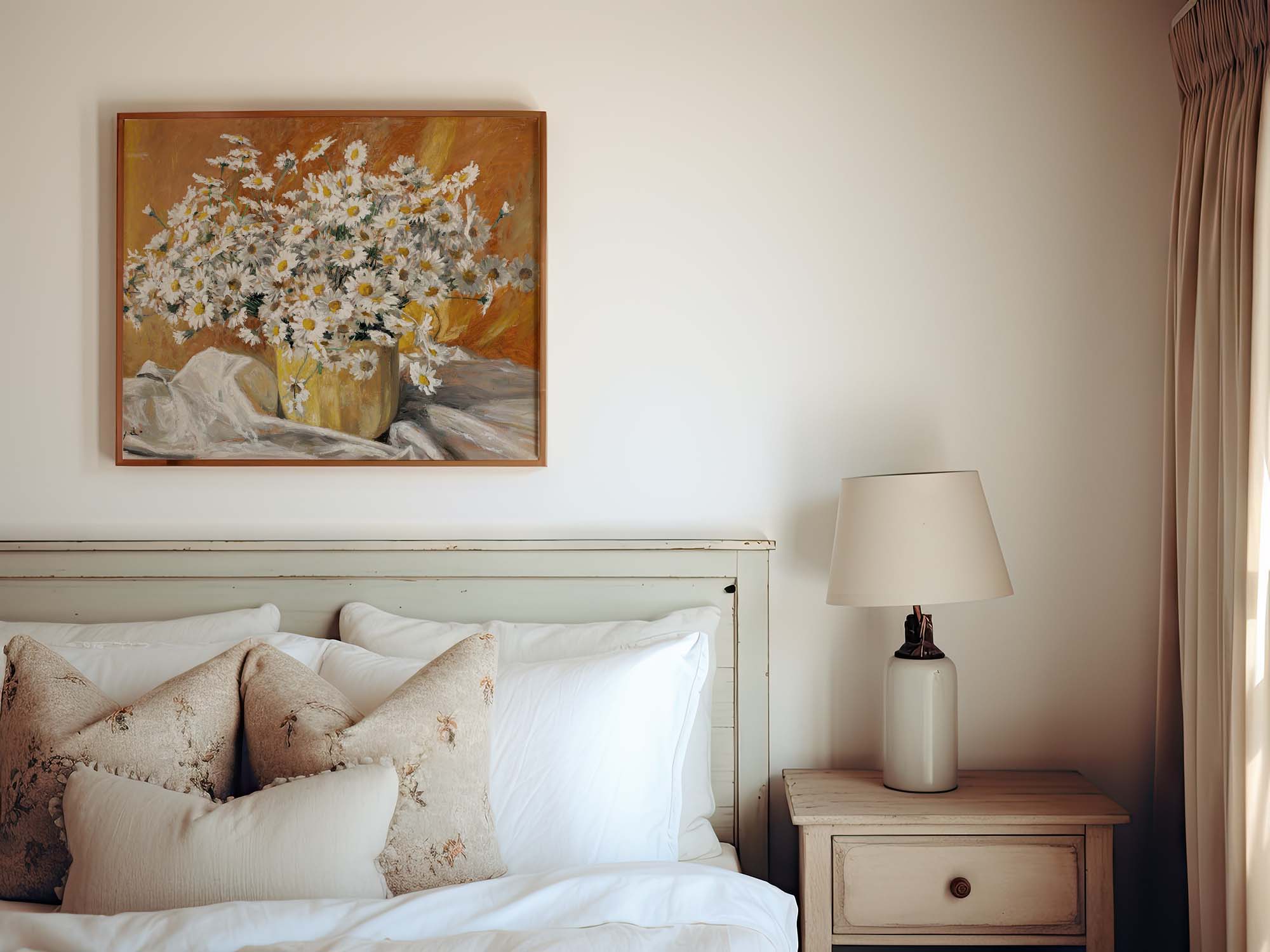 Daisies in a Yellow Pot | Paper