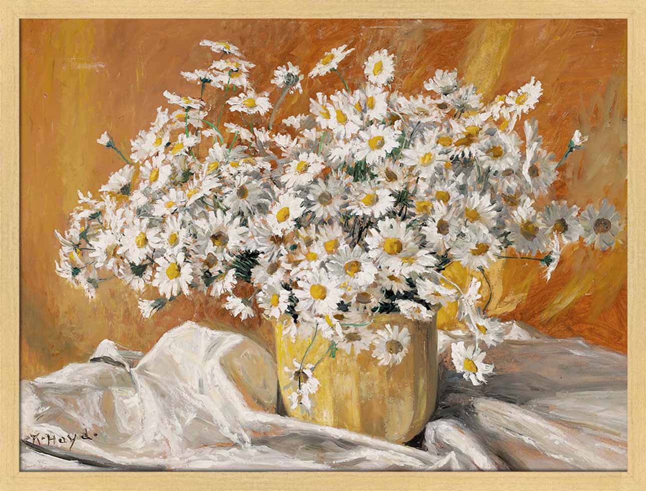 Daisies in a Yellow Pot | Paper