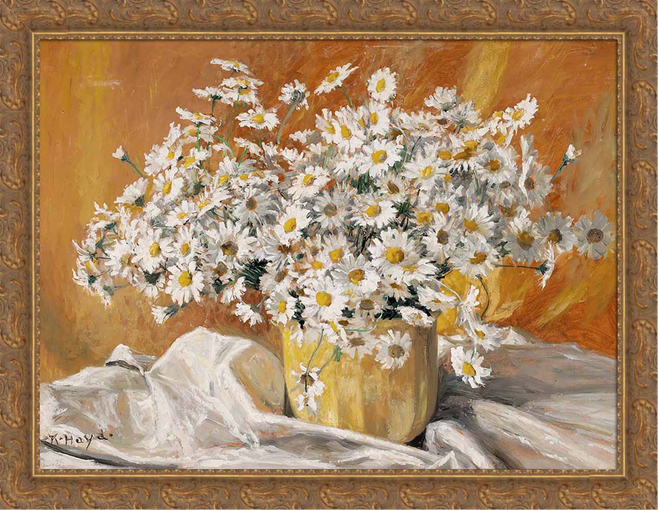 Daisies in a Yellow Pot | Paper