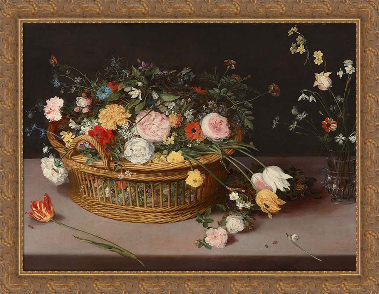 Flowers in a Basket | Paper
