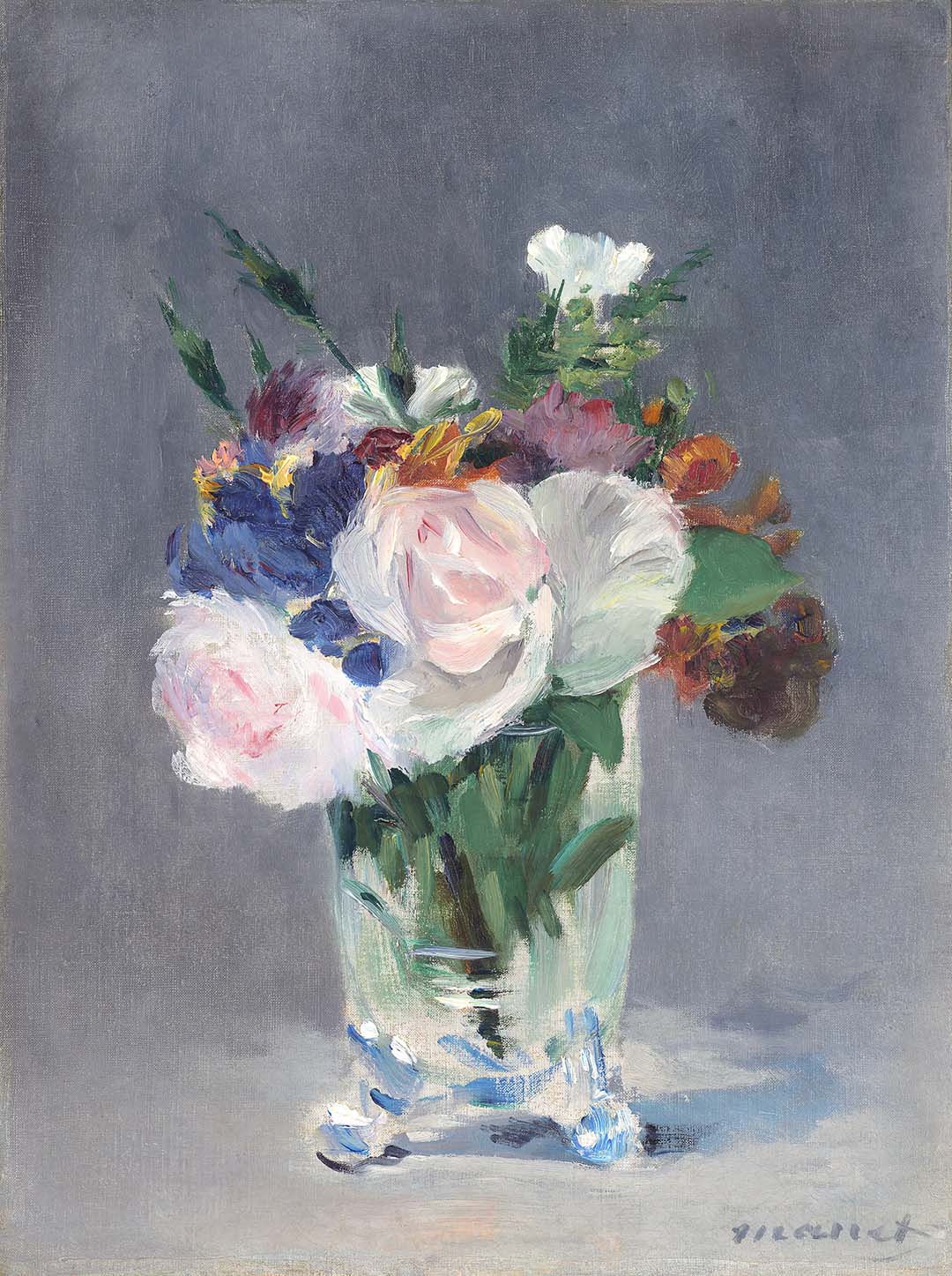 Flowers in a Crystal Vase | Paper