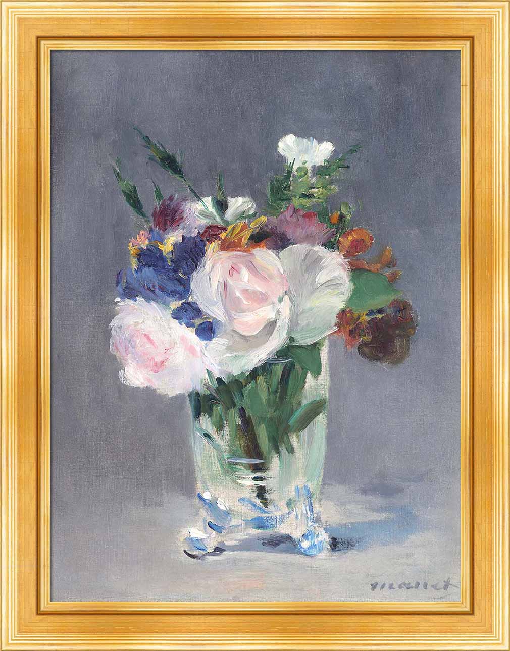 Flowers in a Crystal Vase | Paper