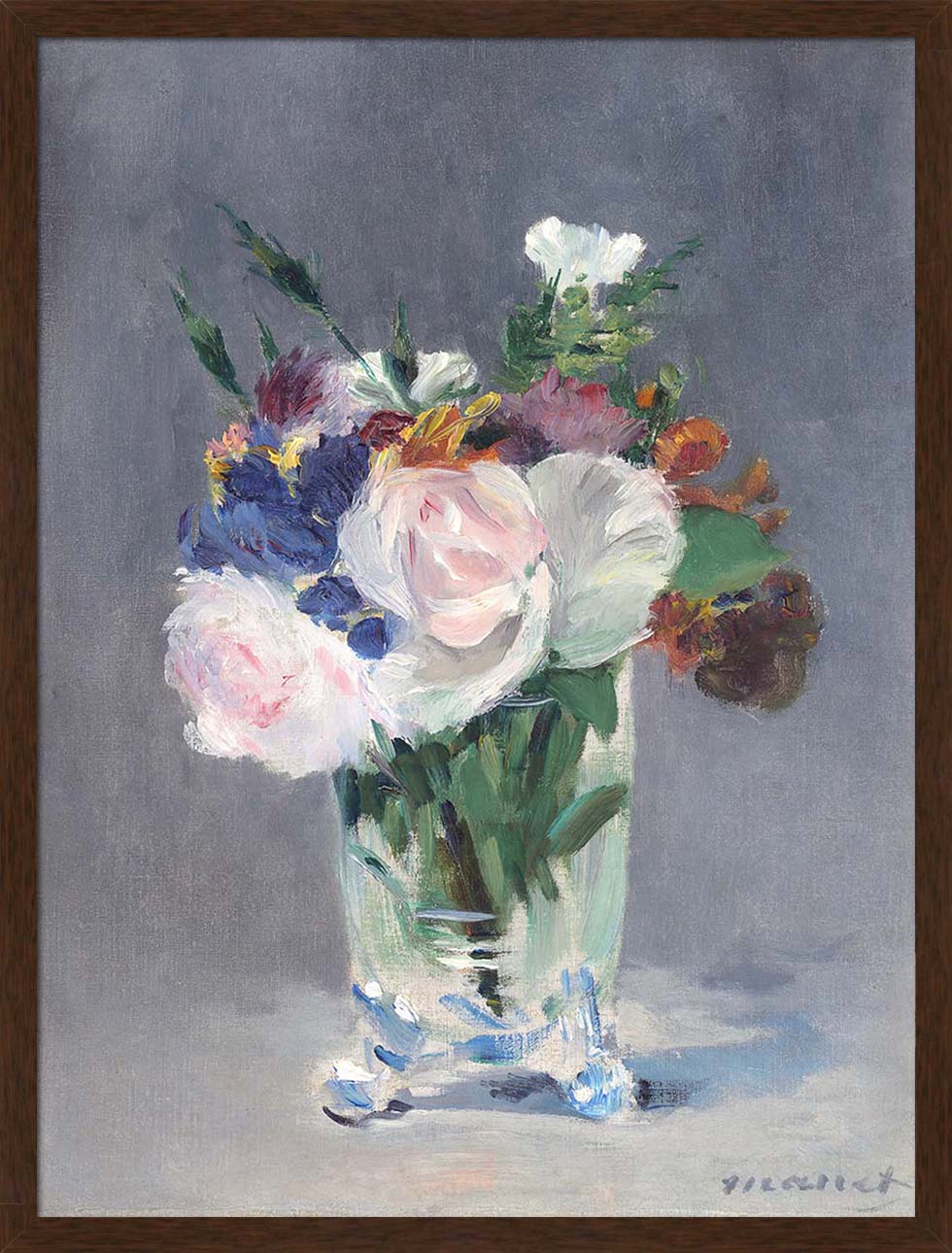 Flowers in a Crystal Vase | Paper