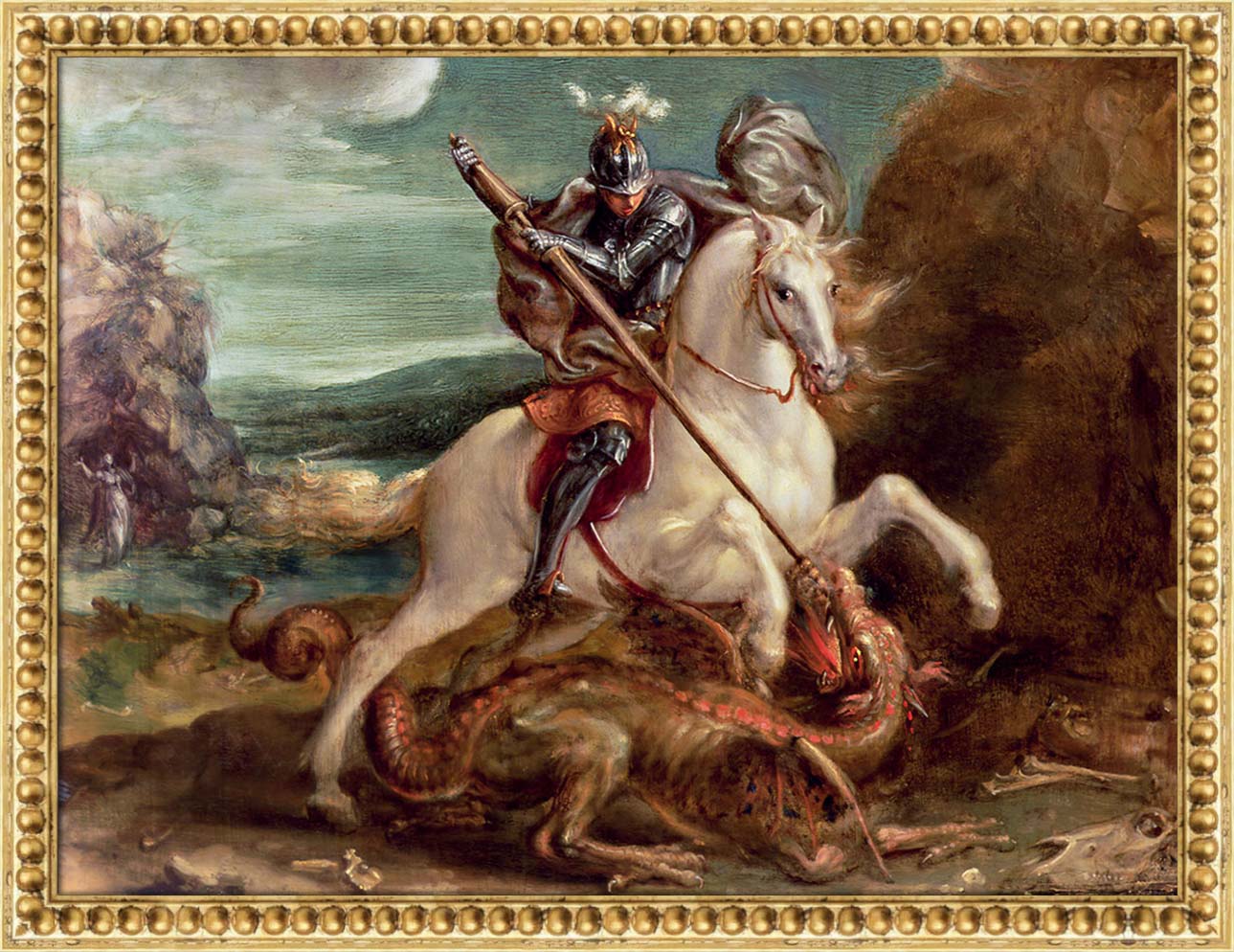 St. George and the Dragon | Paper