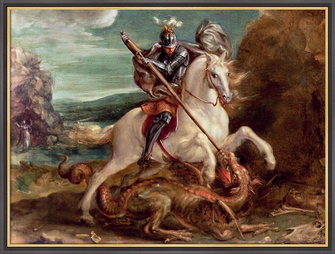 St. George and the Dragon | Paper