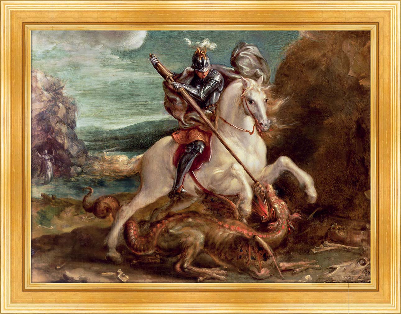 St. George and the Dragon | Paper
