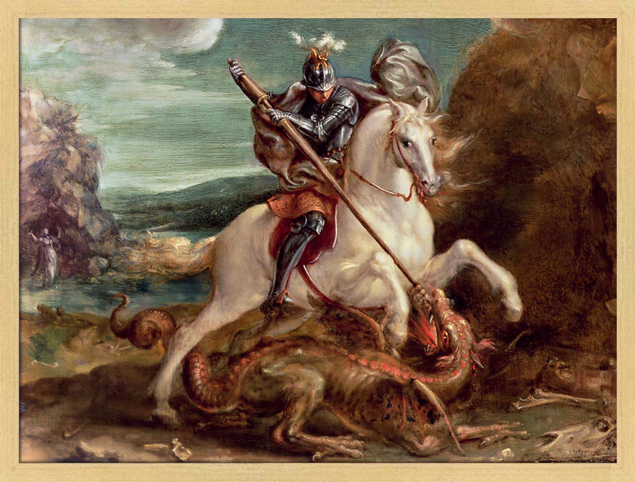 St. George and the Dragon | Paper
