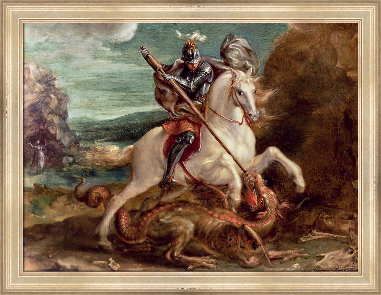 St. George and the Dragon | Paper