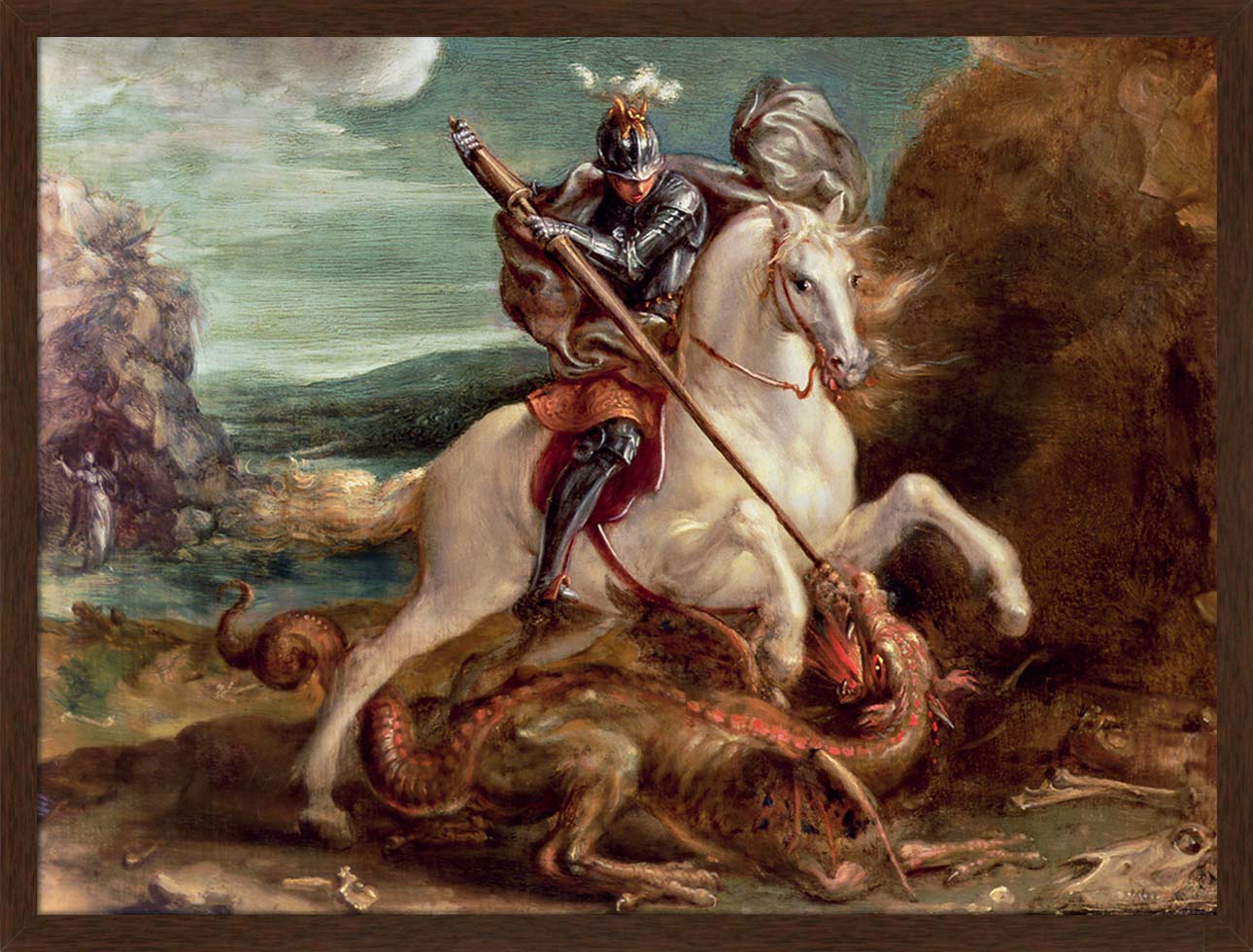 St. George and the Dragon | Paper