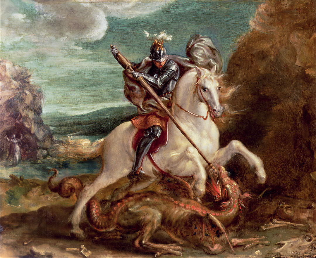 St. George and the Dragon | Paper