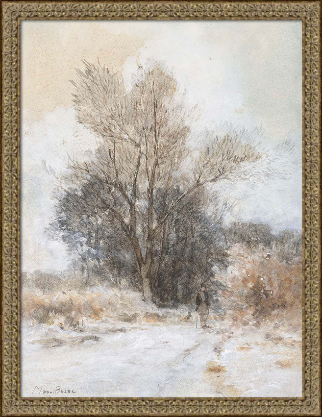Hiker in the Snow | Paper