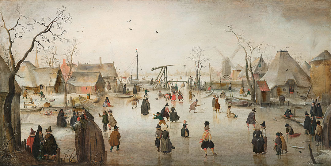 Ice Skating in a Village | Paper