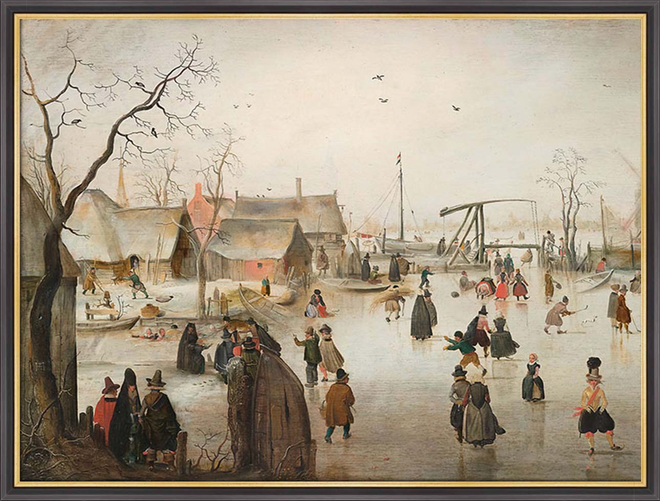Ice Skating in a Village | Paper