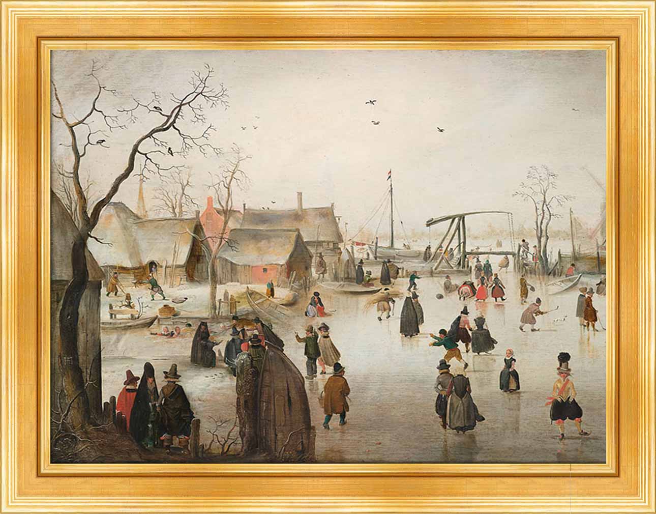 Ice Skating in a Village | Paper
