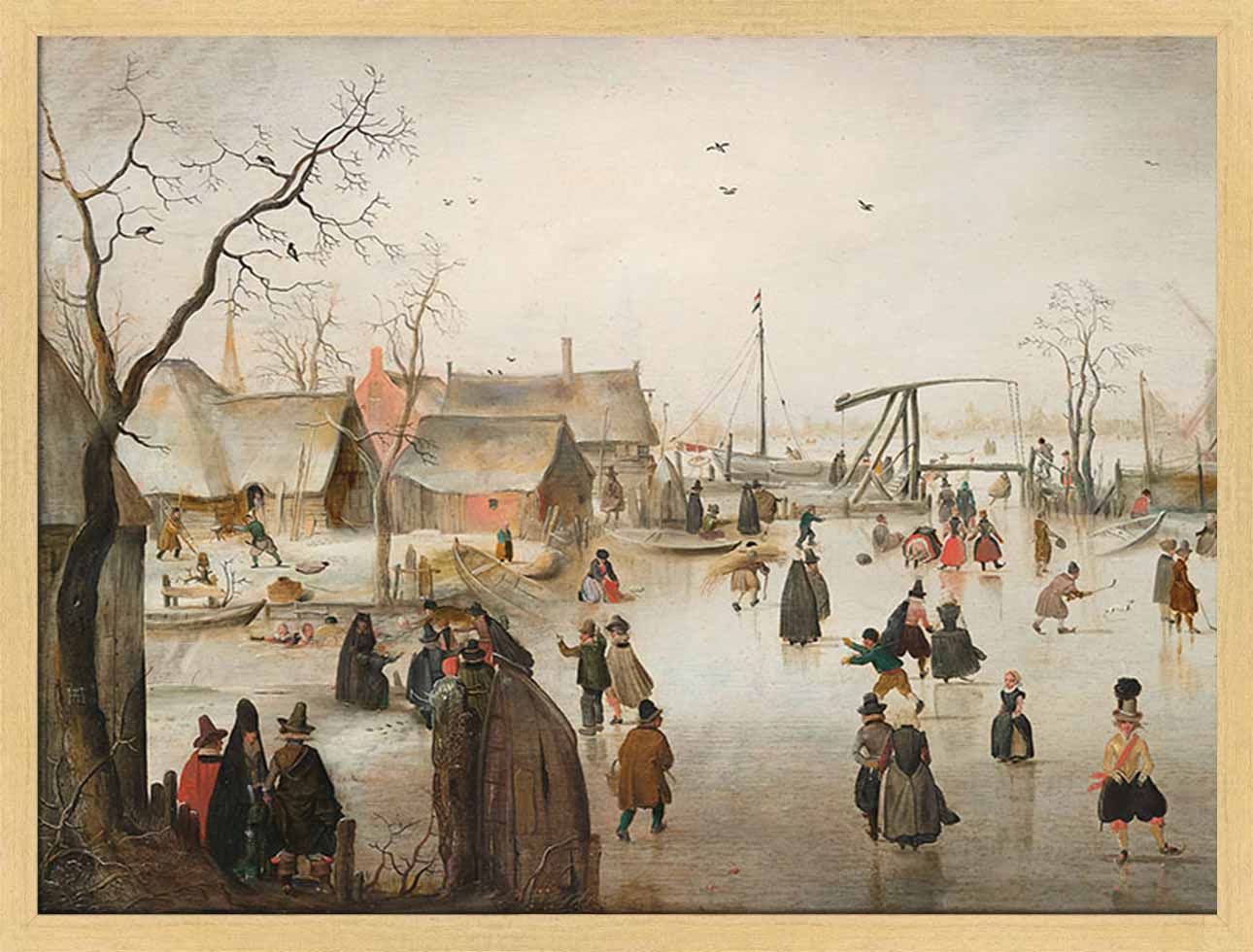 Ice Skating in a Village | Paper