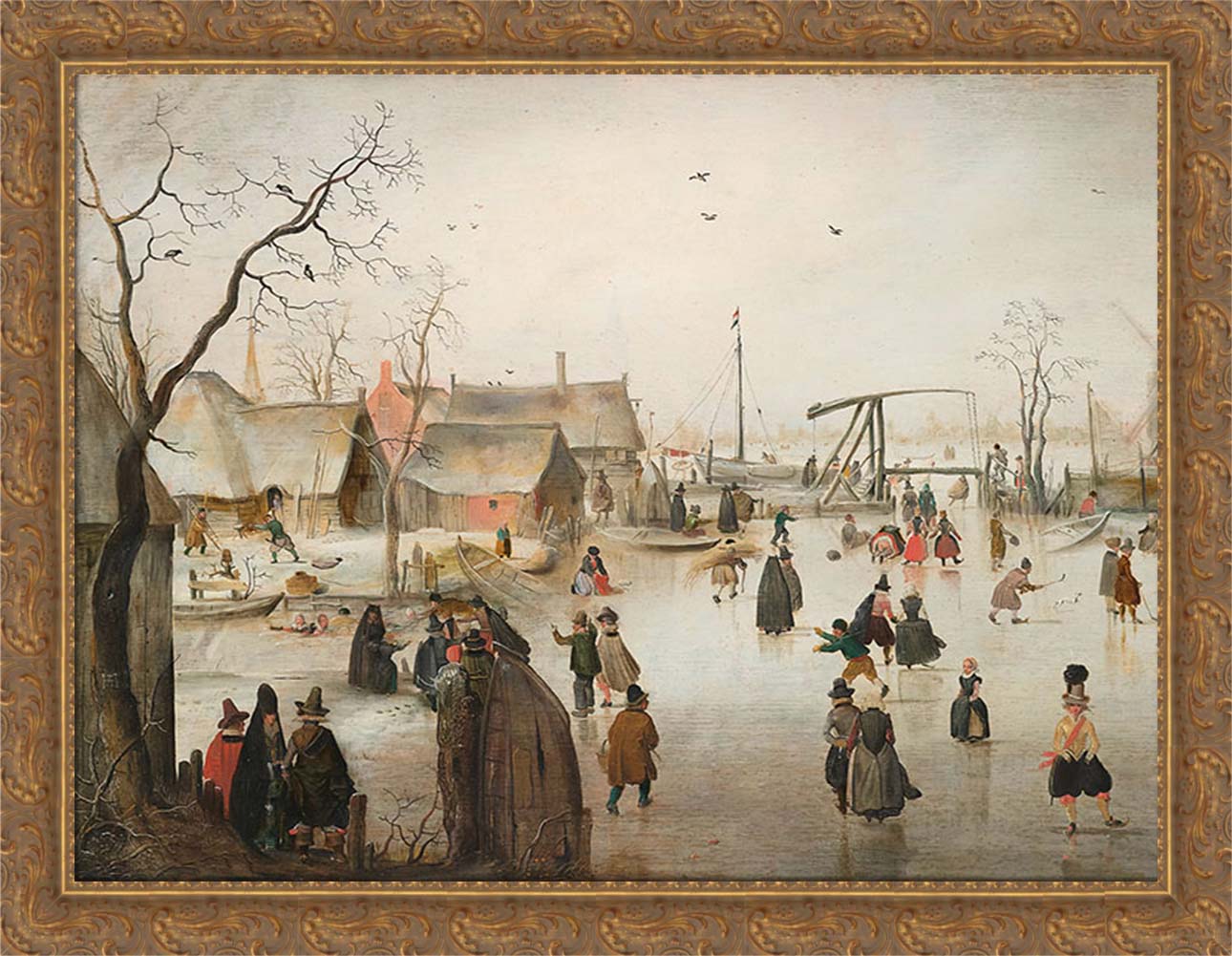 Ice Skating in a Village | Paper