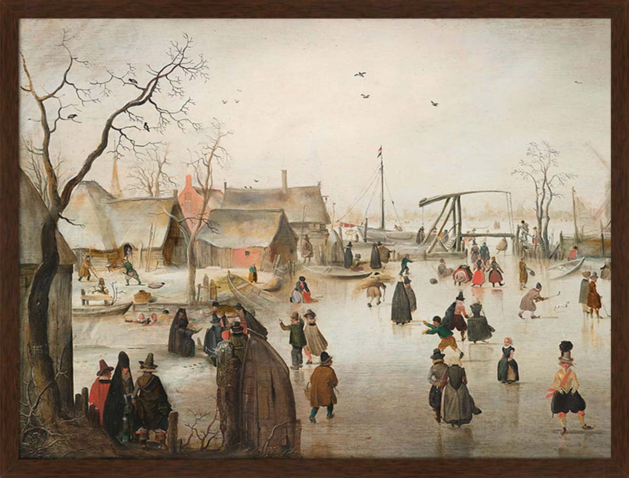 Ice Skating in a Village | Paper