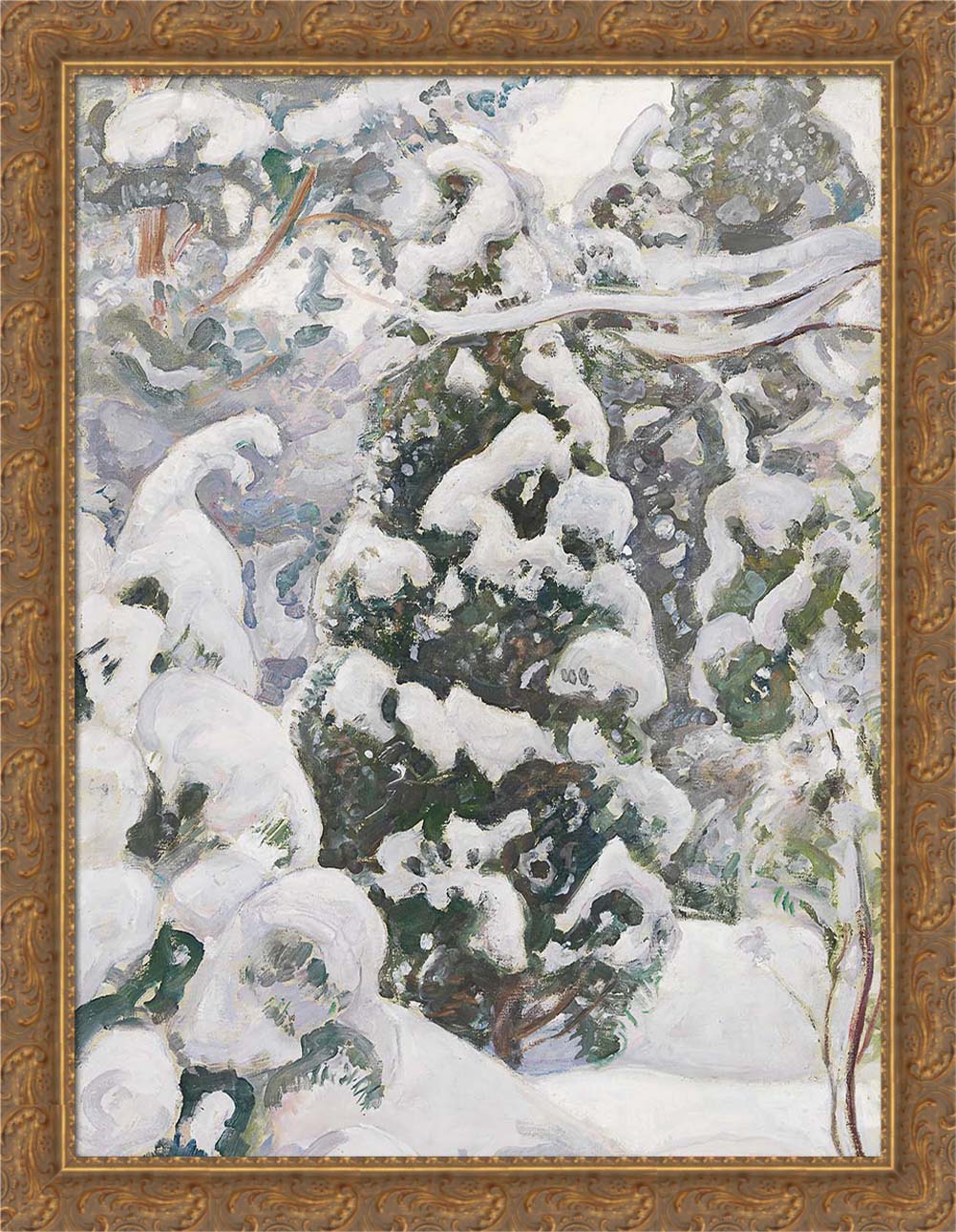 Juniper Tree in Snow | Paper