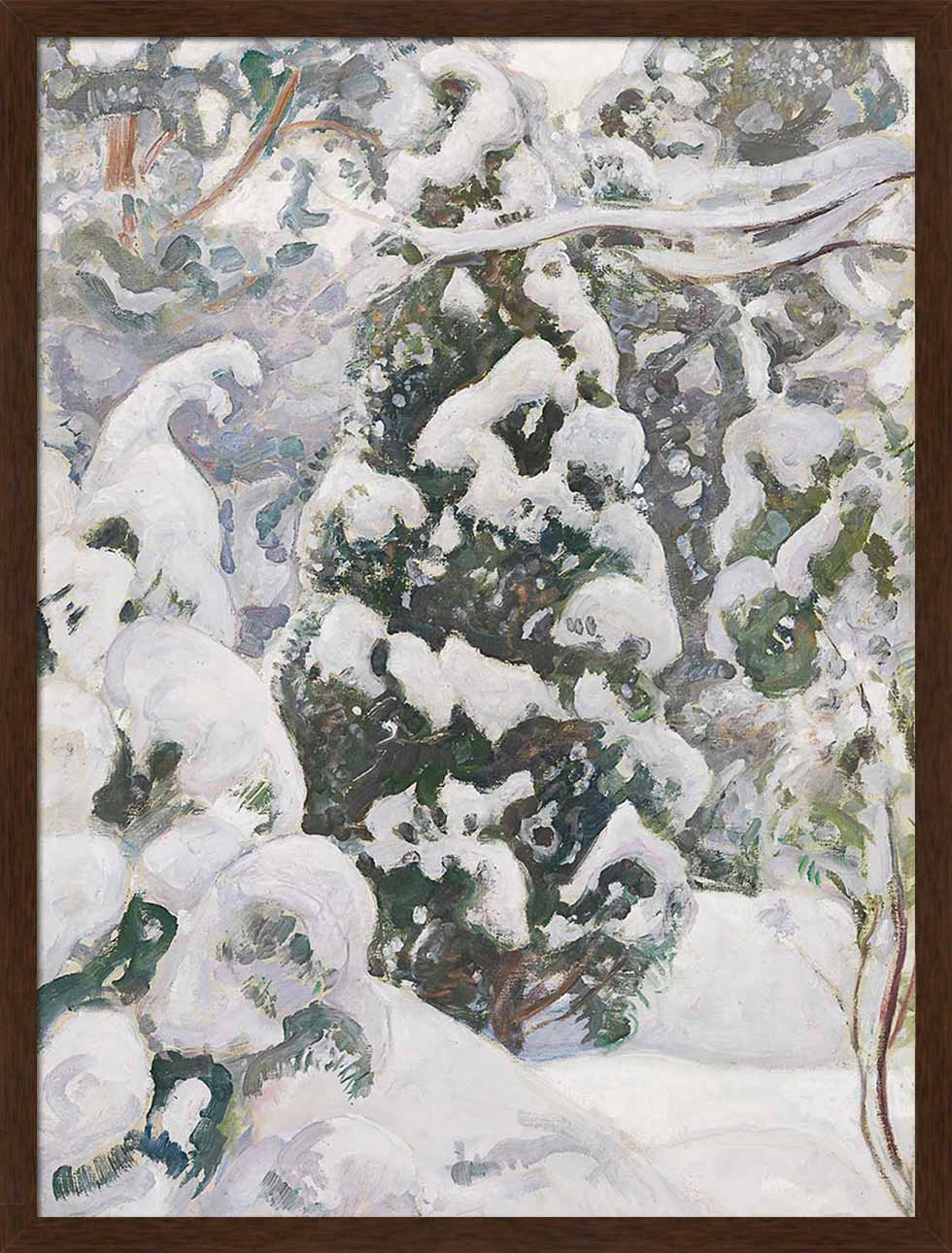 Juniper Tree in Snow | Paper