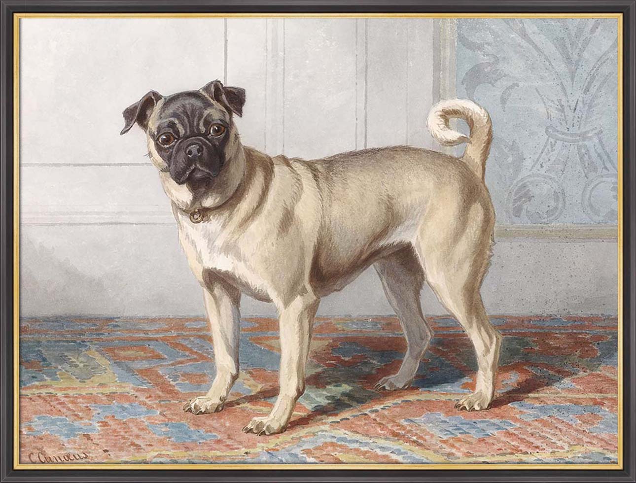 Portrait of the Pug | Paper