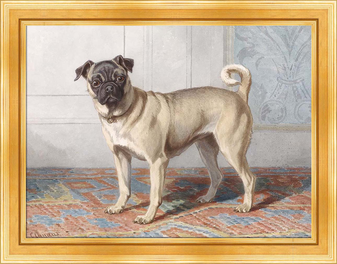 Portrait of the Pug | Paper