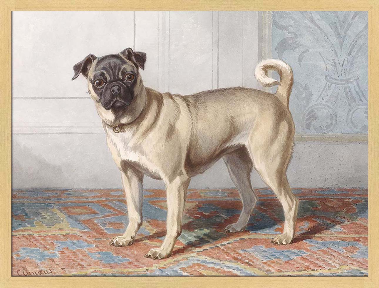 Portrait of the Pug | Paper